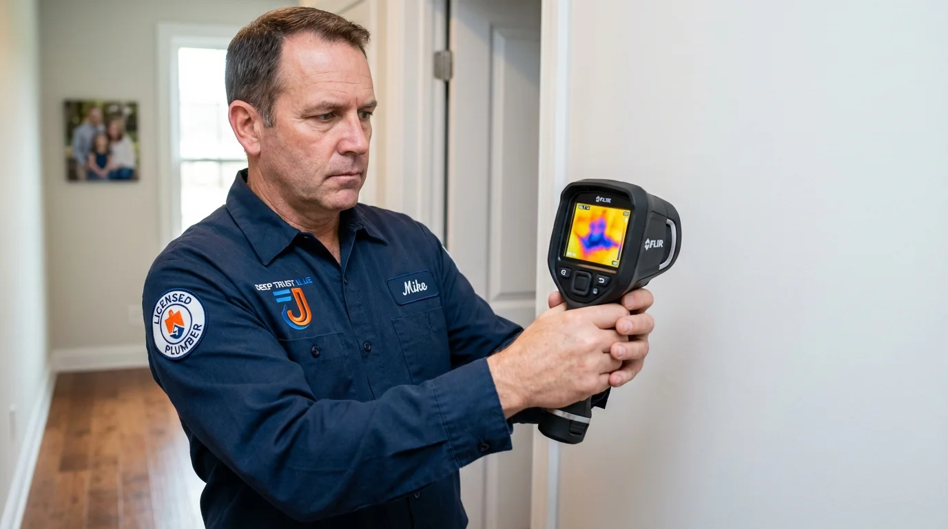 Thermal imaging leak detection by Johns Plumbing LLC in Commerce